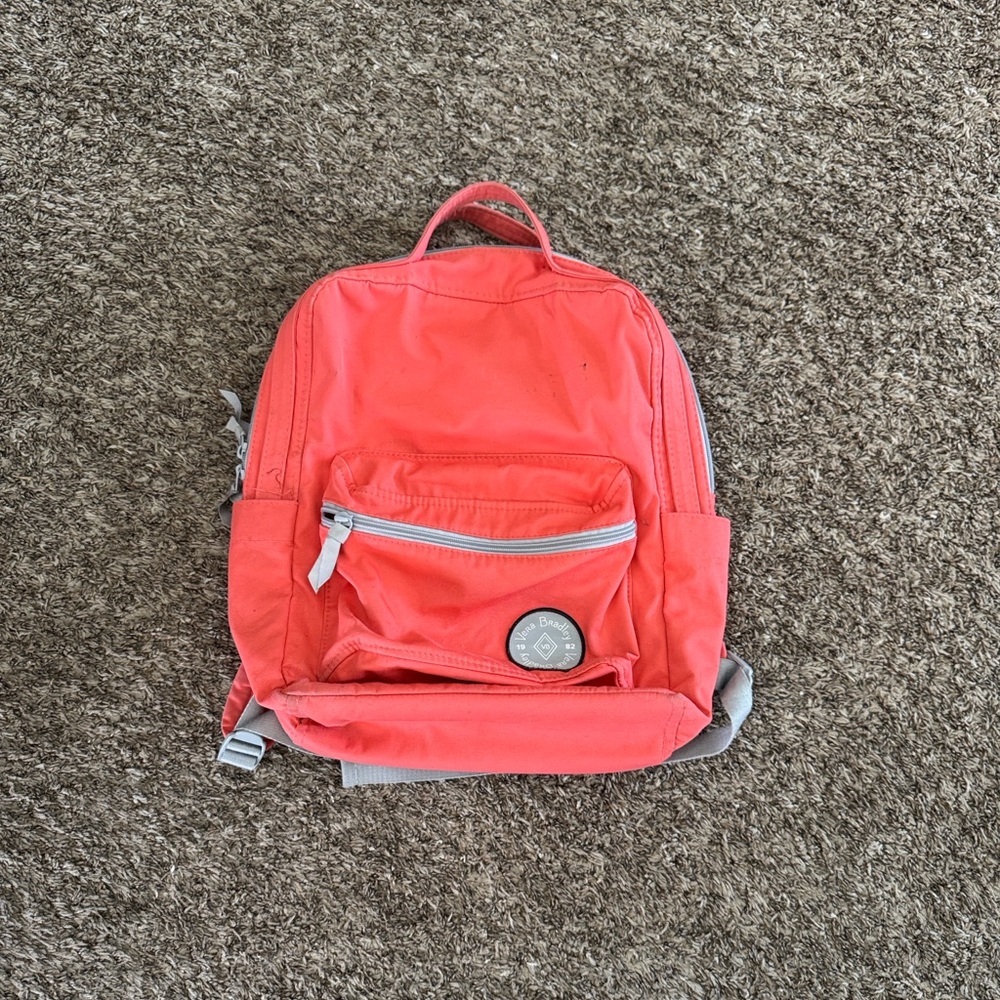 Vera Bradley Coral Backpack with Front Pocket